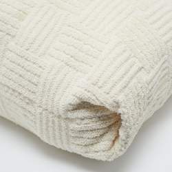 Pre Owned Bottega Veneta Off White Terrycloth Tote