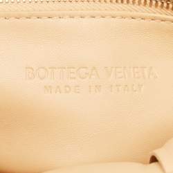 Bottega Veneta Tan Intreccio Leather Padded Cassette Shoulder Bag