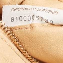 Bottega Veneta Tan Intreccio Leather Padded Cassette Shoulder Bag