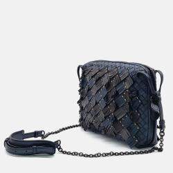 Pre Owned Bottega Veneta Multicolor Leather Bottega Veneta mesh Crossbody bag