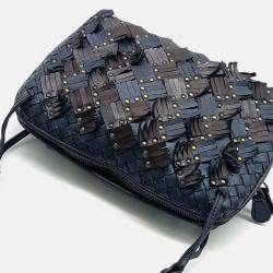 Pre Owned Bottega Veneta Multicolor Leather Bottega Veneta mesh Crossbody bag