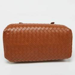 Bottega Veneta Brown Intrecciato Leather Roma Mini Tote