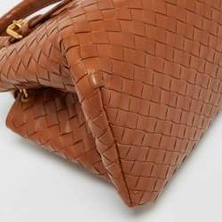 Bottega Veneta Brown Intrecciato Leather Roma Mini Tote