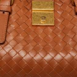 Bottega Veneta Brown Intrecciato Leather Roma Mini Tote