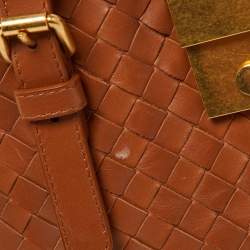 Bottega Veneta Brown Intrecciato Leather Roma Mini Tote