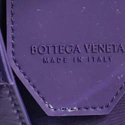 Bottega Veneta Purple Intrecciato Leather Mini Candy Cassette Crossbody Bag