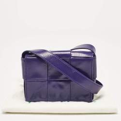 Bottega Veneta Purple Intrecciato Leather Mini Candy Cassette Crossbody Bag