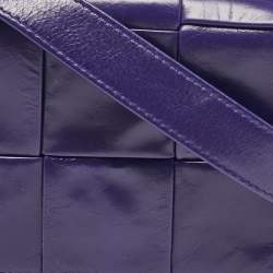 Bottega Veneta Purple Intrecciato Leather Mini Candy Cassette Crossbody Bag