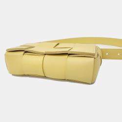 Bottega Veneta Yellow Leather Cassette Belt Bag