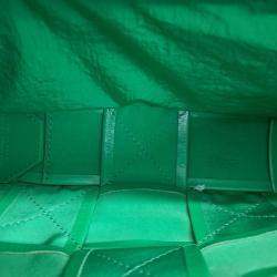 Bottega Veneta Green Leather Cassette Crossbody Bag