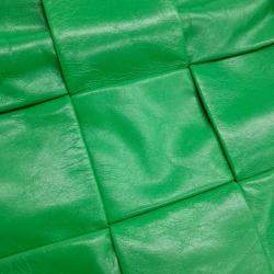 Bottega Veneta Green Leather Cassette Crossbody Bag