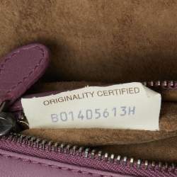 Bottega Veneta Mauve Purple Intrecciato Leather Nodini Shoulder Bag