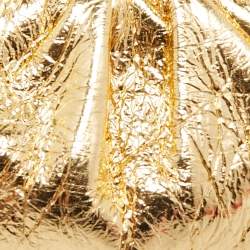 Bottega Veneta Gold Patent Leather The Pouch Coin Purse