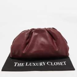 Bottega Veneta Burgundy Leather Leather Teen Pouch 