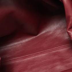 Bottega Veneta Burgundy Leather Leather Teen Pouch 