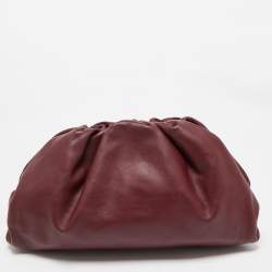 Bottega Veneta Burgundy Leather Leather Teen Pouch 