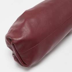 Bottega Veneta Burgundy Leather Leather Teen Pouch 