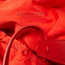 Bottega Veneta Red Leather Medium Shell Bag