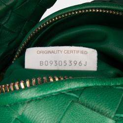 Bottega Veneta Green Mini Nappa Intrecciato Jodie