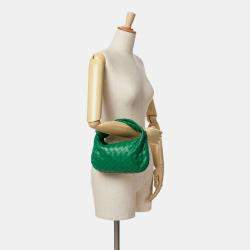 Bottega Veneta Green Mini Nappa Intrecciato Jodie