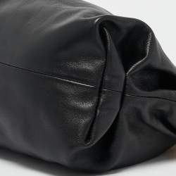 Pre Owned Bottega Veneta Black Leather The Chain Pouch Bag