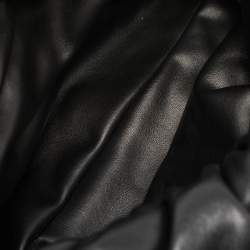 Pre Owned Bottega Veneta Black Leather The Chain Pouch Bag