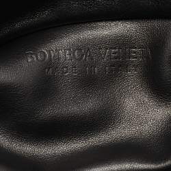 Pre Owned Bottega Veneta Black Leather The Chain Pouch Bag
