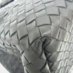 Pre Owned Bottega Veneta Black Intrecciato Leather Handbag