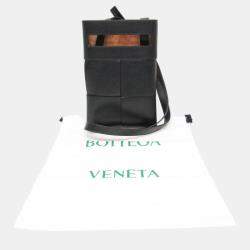 Bottega Veneta Black Leather Maxi Intrecciato Shoulder Bag