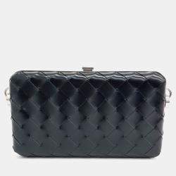 Bottega Veneta Black Leather Crossbody Bag