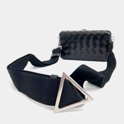 Bottega Veneta Black Leather Crossbody Bag