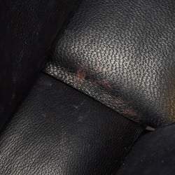 Pre Owned Bottega Veneta Black Leather Classic Cassette Padded Shoulder Bag