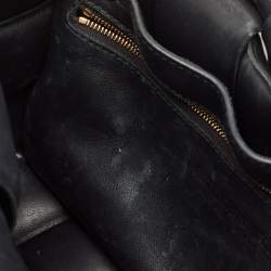 Pre Owned Bottega Veneta Black Leather Classic Cassette Padded Shoulder Bag