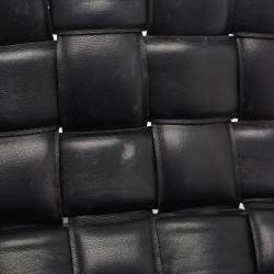 Pre Owned Bottega Veneta Black Leather Classic Cassette Padded Shoulder Bag