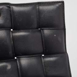 Pre Owned Bottega Veneta Black Leather Classic Cassette Padded Shoulder Bag