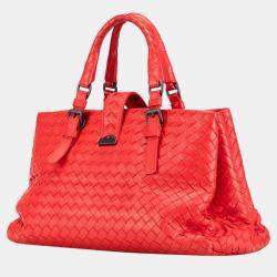 Bottega Veneta Red Small Intrecciato Roma