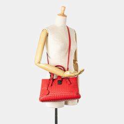 Bottega Veneta Red Small Intrecciato Roma