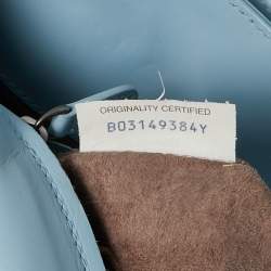مملوكة مسبقًا Bottega Veneta Light Blue Intrecciato Leather Medium Roma Tote
