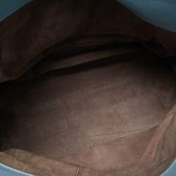 مملوكة مسبقًا Bottega Veneta Light Blue Intrecciato Leather Medium Roma Tote