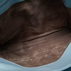 مملوكة مسبقًا Bottega Veneta Light Blue Intrecciato Leather Medium Roma Tote