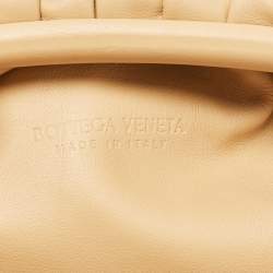 Bottega Veneta Beige Leather Classic The Pouch 