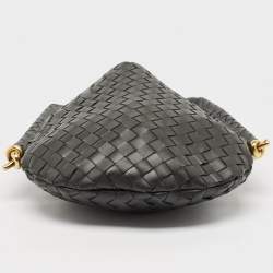 Pre Owned Bottega Veneta Black Intrecciato Leather Medium Solstice Hobo