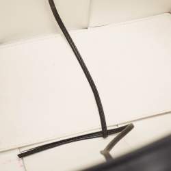 Pre Owned Bottega Veneta Black Intreccio Leather Small Arco Tote