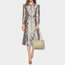 مملوكة مسبقًا Bottega Veneta Cream Intrecciato Leather Small Andiamo Tote