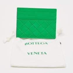 Pre Owned محفظة بطاقات بوتيغا فينيتا جلد أنترشياتو وردي/بنفسجي