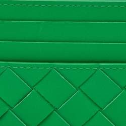 Pre Owned محفظة بطاقات بوتيغا فينيتا جلد أنترشياتو وردي/بنفسجي