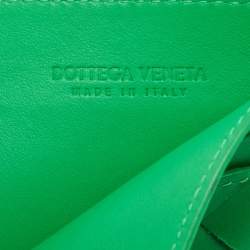 Pre Owned محفظة بطاقات بوتيغا فينيتا جلد أنترشياتو وردي/بنفسجي