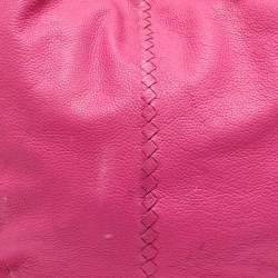 Pre Owned حقيبة هوبو بوتيغا فينيتا سيرفو جلد انتريشياتو وردية