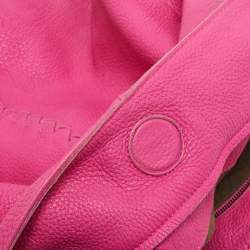 Pre Owned حقيبة هوبو بوتيغا فينيتا سيرفو جلد انتريشياتو وردية