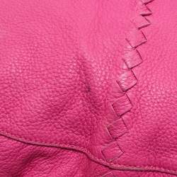 Pre Owned حقيبة هوبو بوتيغا فينيتا سيرفو جلد انتريشياتو وردية